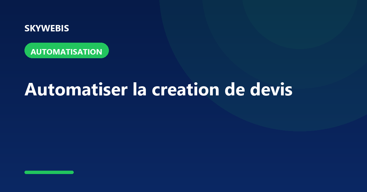 Automating quote creation
