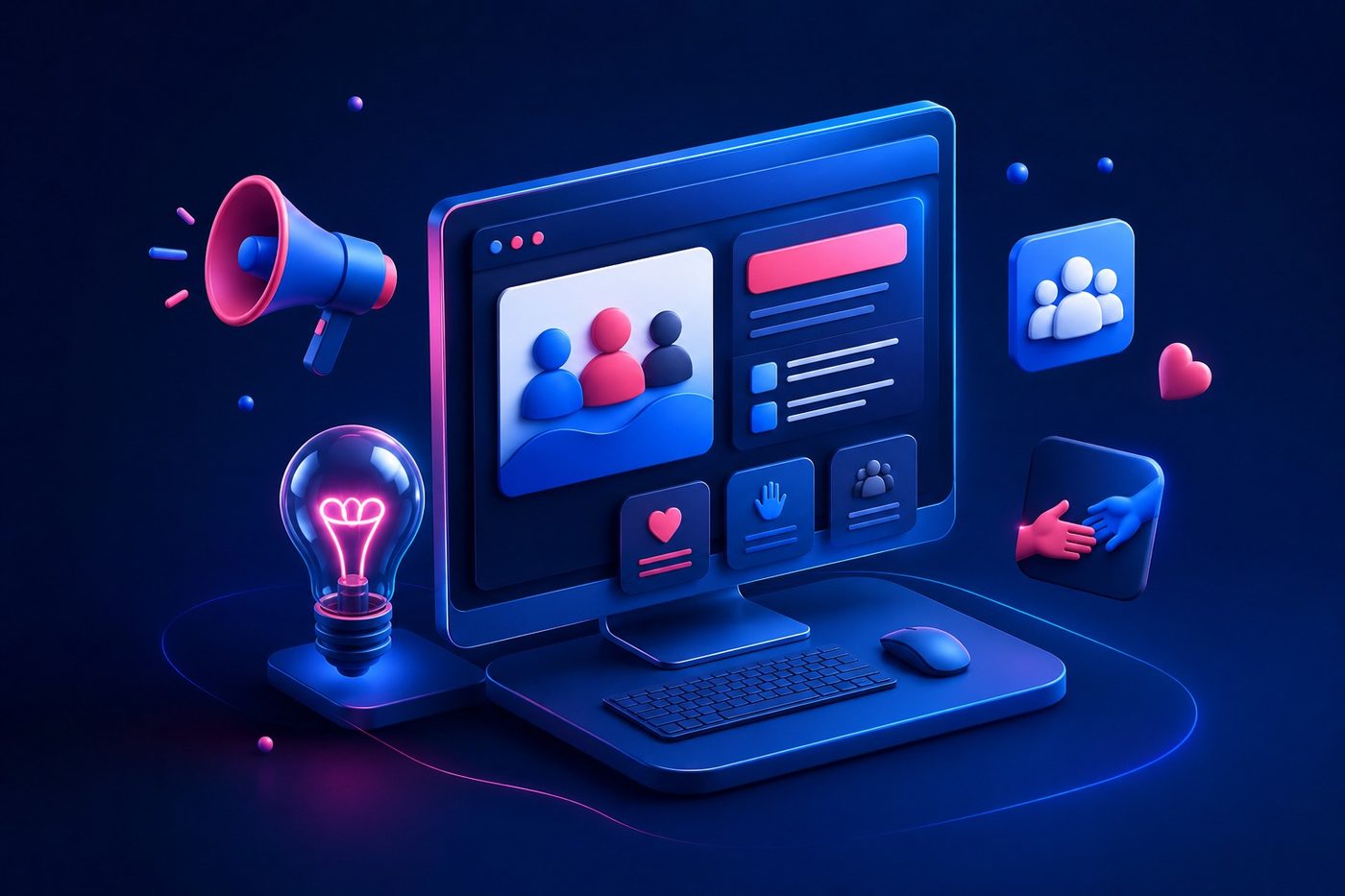 A nonprofit's site: inform and mobilize
