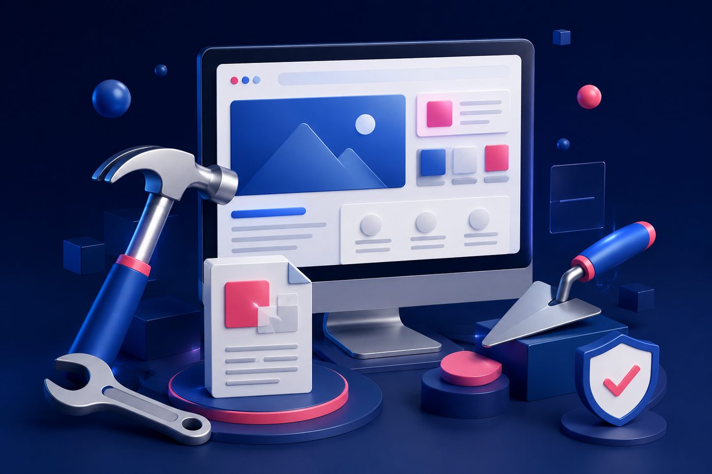 Website creation for tradesperson