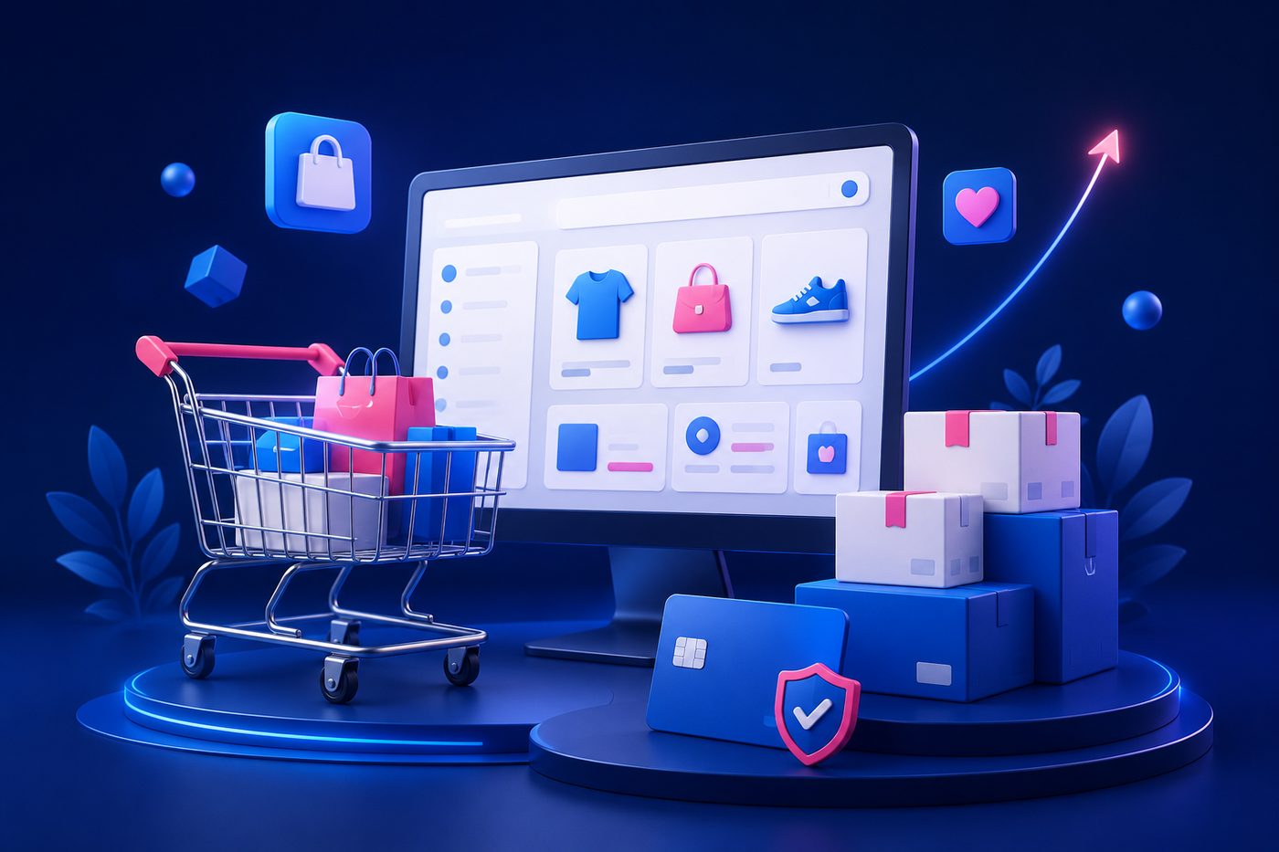 Website creation for online store